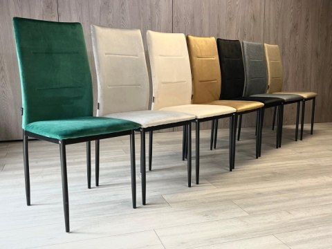 Krzesło tapicerowane VALVA DUO VELVET GREEN Krzesło tapicerowane VALVA DUO VELVET GREEN