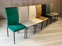 Krzesło tapicerowane VALVA DUO VELVET GREEN