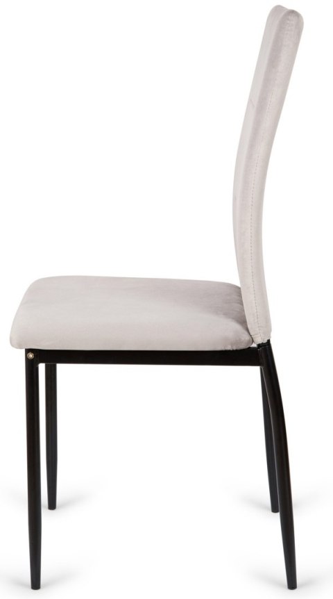 Krzesło tapicerowane VALVA DUO VELVET GREY Krzesło tapicerowane VALVA DUO VELVET GREY