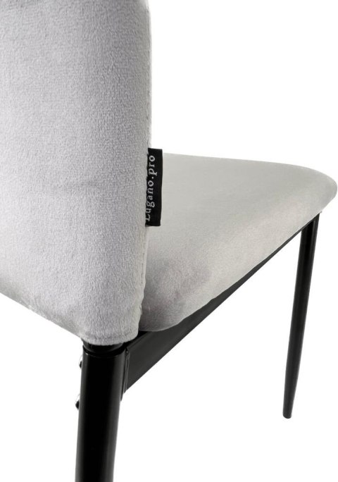 Krzesło tapicerowane VALVA DUO VELVET GREY Krzesło tapicerowane VALVA DUO VELVET GREY