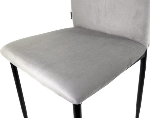 Krzesło tapicerowane VALVA DUO VELVET GREY Krzesło tapicerowane VALVA DUO VELVET GREY