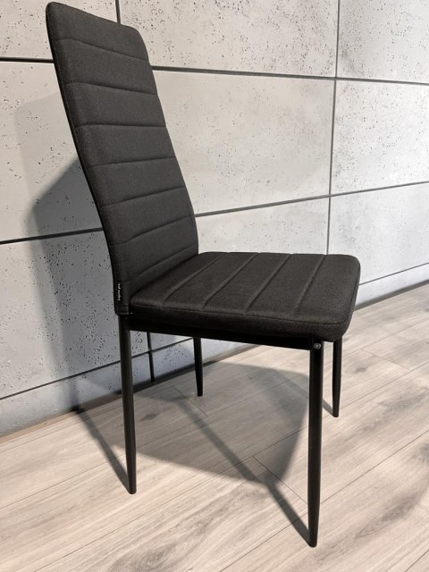 Krzesło tapicerowane VALVA LINE FABRIC BLACK OUTLET Krzesło tapicerowane VALVA LINE FABRIC BLACK OUTLET