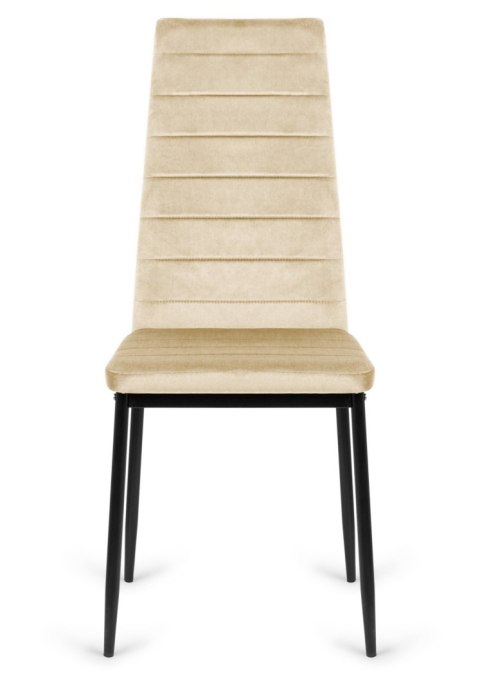 Krzesło tapicerowane VALVA LINE VELVET BEIGE Krzesło tapicerowane VALVA LINE VELVET BEIGE
