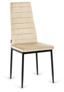 Krzesło tapicerowane VALVA LINE VELVET BEIGE