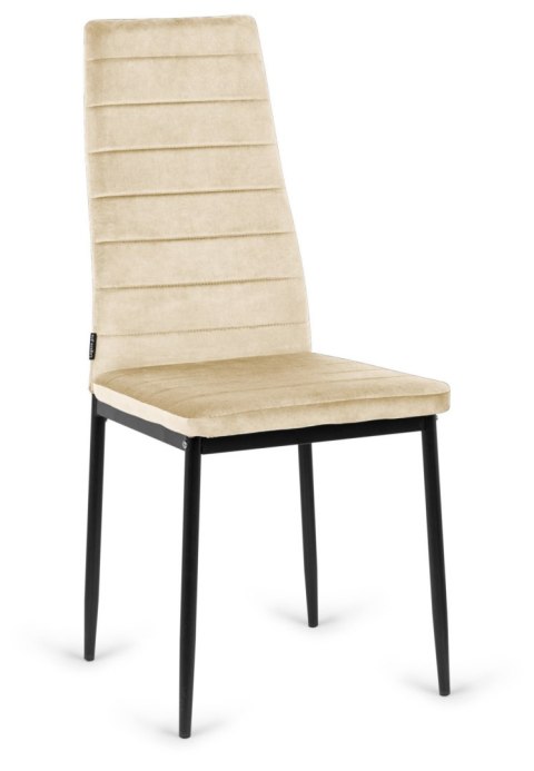 Krzesło tapicerowane VALVA LINE VELVET BEIGE Krzesło tapicerowane VALVA LINE VELVET BEIGE