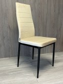 Krzesło tapicerowane VALVA LINE VELVET BEIGE
