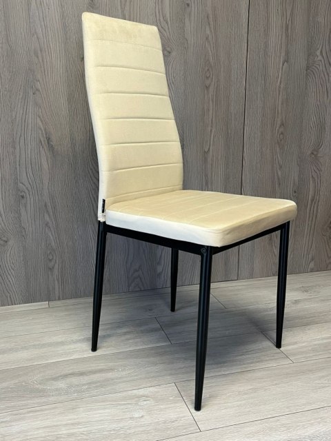 Krzesło tapicerowane VALVA LINE VELVET BEIGE Krzesło tapicerowane VALVA LINE VELVET BEIGE