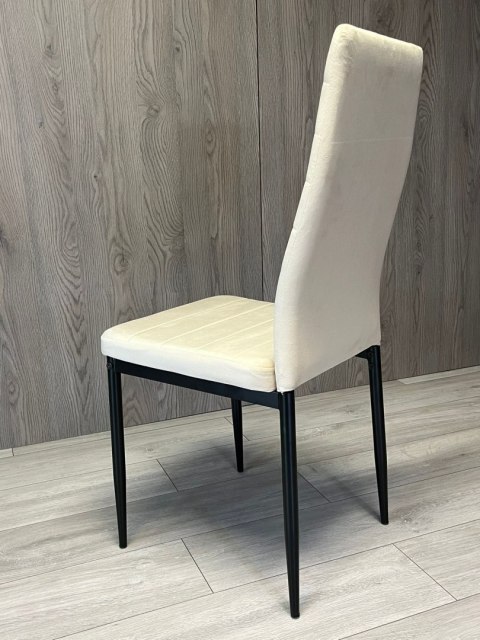 Krzesło tapicerowane VALVA LINE VELVET BEIGE Krzesło tapicerowane VALVA LINE VELVET BEIGE