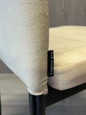 Krzesło tapicerowane VALVA LINE VELVET BEIGE