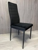 Krzesło tapicerowane VALVA LINE VELVET BLACK