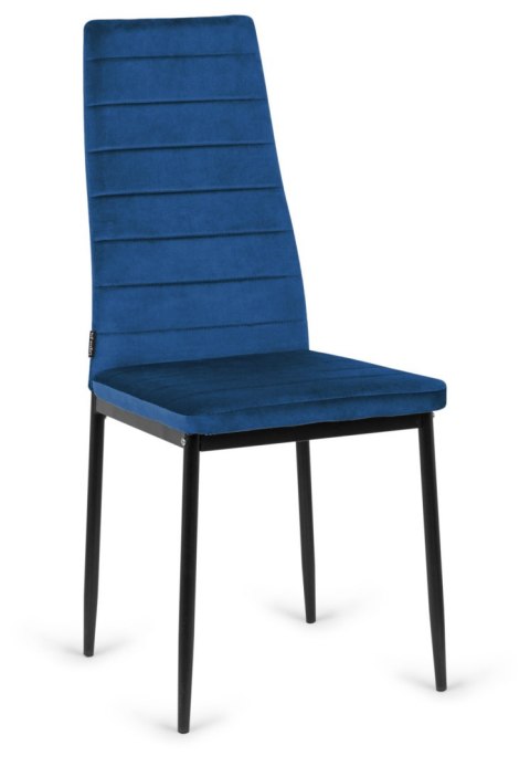Krzesło tapicerowane VALVA LINE VELVET BLUE Krzesło tapicerowane VALVA LINE VELVET BLUE