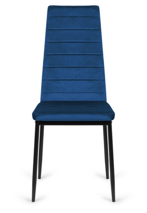 Krzesło tapicerowane VALVA LINE VELVET BLUE Krzesło tapicerowane VALVA LINE VELVET BLUE