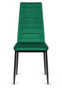 Krzesło tapicerowane VALVA LINE VELVET GREEN