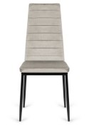 Krzesło tapicerowane VALVA LINE VELVET GREY