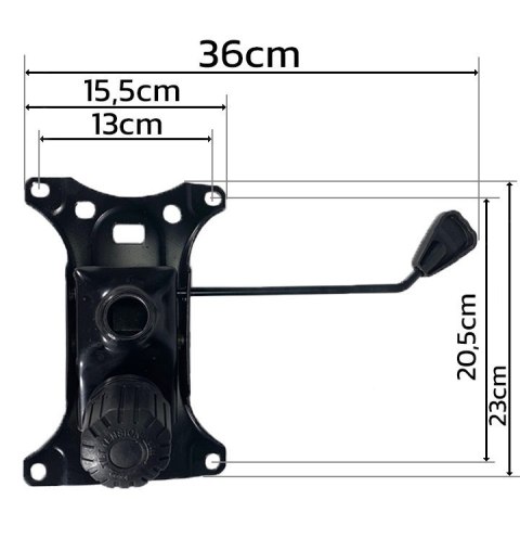 Mechanizm fotela obrotowego TILT - M regulacja Mechanizm fotela obrotowego TILT - M regulacja