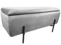 PUFA kufer Lugano LUZZI GREY VELVET 95