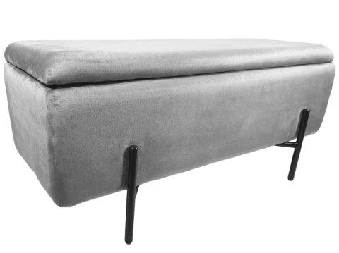 PUFA kufer Lugano LUZZI GREY VELVET 95 PUFA kufer Lugano LUZZI GREY VELVET 95