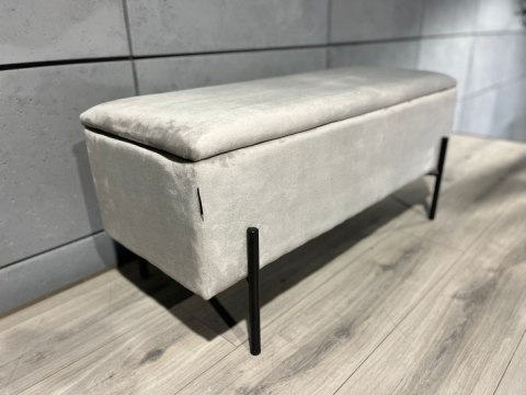PUFA kufer Lugano LUZZI GREY VELVET 95 PUFA kufer Lugano LUZZI GREY VELVET 95