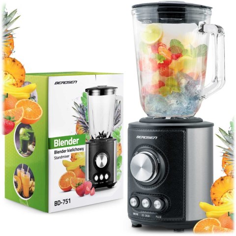 Blender kielichowy 800W BD-751 Berdsen czarny Blender kielichowy 800W BD-751 Berdsen czarny