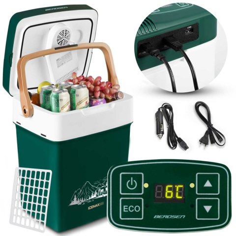 Lodówka turystyczna Berdsen Icemax 29 litry tryb ECO - zielona Lodówka turystyczna Berdsen Icemax 29 litry tryb ECO - zielona