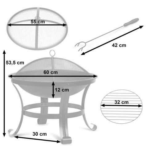 PALENISKO OGRODOWE STALOWE – NOWOCZESNY DESIGN 60 cm Berdsen PALENISKO OGRODOWE STALOWE – NOWOCZESNY DESIGN 60 cm Berdsen