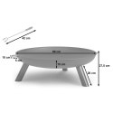 PALENISKO OGRODOWE STALOWE 80 CM – NOWOCZESNY DESIGN Berdsen