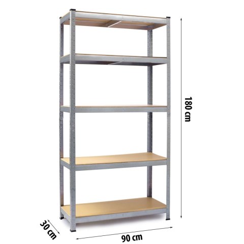 REGAŁ UNIWERSALNY METALOWY – SOLIDNY, WYTRZYMAŁY, DO PIWNICY, BIURA, WARSZTATU 180 x 90 x 30 cm Humberg REGAŁ UNIWERSALNY METALOWY – SOLIDNY, WYTRZYMAŁY, DO PIWNICY, BIURA, WARSZTATU 180 x 90 x 30 cm Humberg