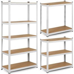 REGAŁ UNIWERSALNY METALOWY – SOLIDNY, WYTRZYMAŁY, DO PIWNICY, BIURA, WARSZTATU 180 x 90 x 40 Humberg