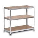 REGAŁ UNIWERSALNY METALOWY – SOLIDNY, WYTRZYMAŁY, DO PIWNICY, BIURA, WARSZTATU 222 x 110 x 50 cm Humberg