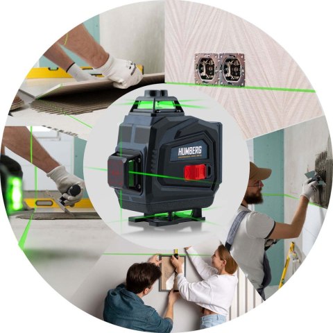 Laser krzyżowy w walizce + statyw Humberg Laser krzyżowy w walizce + statyw Humberg