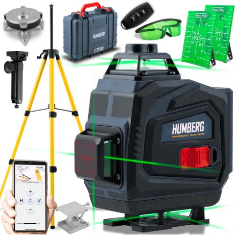 Laser krzyżowy w walizce + statyw Humberg Laser krzyżowy w walizce + statyw Humberg