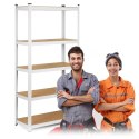 REGAŁ UNIWERSALNY METALOWY – SOLIDNY, WYTRZYMAŁY, DO PIWNICY, BIURA, WARSZTATU 180 x 90 x 40 Humberg