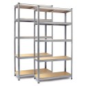 REGAŁ UNIWERSALNY DO PIWNICY, BIURA, WARSZTATU ZESTAW 2 szt 180 x 90 x 40 cm Humberg HR-812
