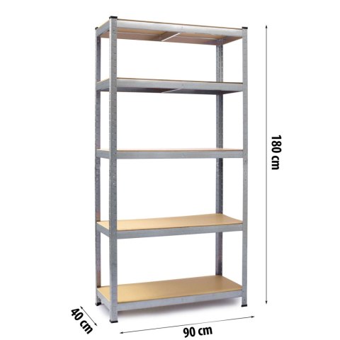 REGAŁ UNIWERSALNY DO PIWNICY, BIURA, WARSZTATU ZESTAW 2 szt 180 x 90 x 40 cm Humberg HR-812 REGAŁ UNIWERSALNY DO PIWNICY, BIURA, WARSZTATU ZESTAW 2 szt 180 x 90 x 40 cm Humberg HR-812