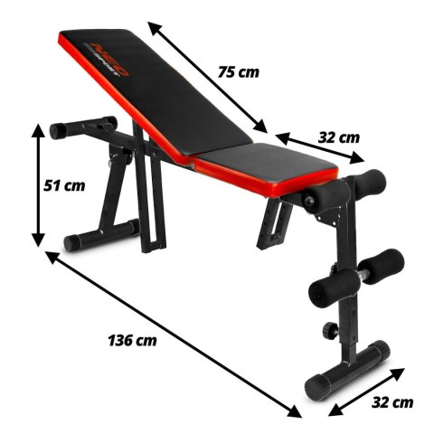 ŁAWECZKA DO ĆWICZEŃ POD SZTANGĘ NEO-SPORT REGULOWANA ŁAWECZKA DO ĆWICZEŃ POD SZTANGĘ NEO-SPORT REGULOWANA