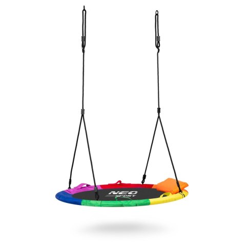 HUŚTAWKA BOCIANIE GNIAZDO DLA DOROSŁYCH I DZIECI NEO-SPORT SWINGO 110 CM WIELOKOLOROWA HUŚTAWKA BOCIANIE GNIAZDO DLA DOROSŁYCH I DZIECI NEO-SPORT SWINGO 110 CM WIELOKOLOROWA