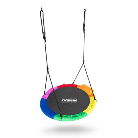 HUŚTAWKA BOCIANIE GNIAZDO DLA DOROSŁYCH I DZIECI NEO-SPORT SWINGO 110 CM WIELOKOLOROWA HUŚTAWKA BOCIANIE GNIAZDO DLA DOROSŁYCH I DZIECI NEO-SPORT SWINGO 110 CM WIELOKOLOROWA