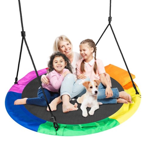 HUŚTAWKA BOCIANIE GNIAZDO DLA DOROSŁYCH I DZIECI NEO-SPORT SWINGO 110 CM WIELOKOLOROWA HUŚTAWKA BOCIANIE GNIAZDO DLA DOROSŁYCH I DZIECI NEO-SPORT SWINGO 110 CM WIELOKOLOROWA