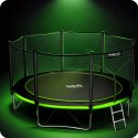 TrampolTRAMPOLINA OGRODOWA NEO-SPORT 12FT 374CM + SIATKA ZEWNĘTRZNA + DRABINKA