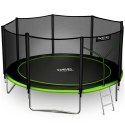 TrampolTRAMPOLINA OGRODOWA NEO-SPORT 12FT 374CM + SIATKA ZEWNĘTRZNA + DRABINKA
