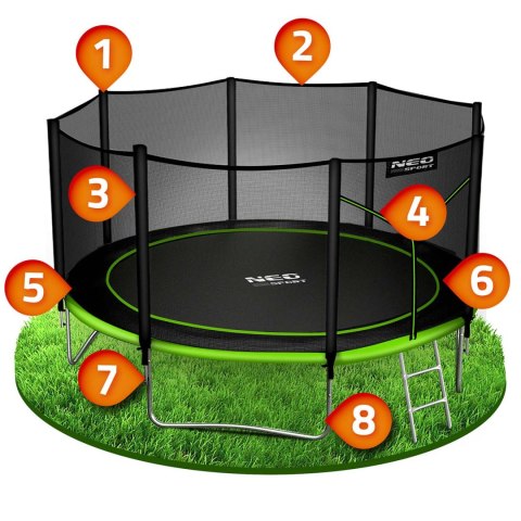 TrampolTRAMPOLINA OGRODOWA NEO-SPORT 12FT 374CM + SIATKA ZEWNĘTRZNA + DRABINKA TrampolTRAMPOLINA OGRODOWA NEO-SPORT 12FT 374CM + SIATKA ZEWNĘTRZNA + DRABINKA