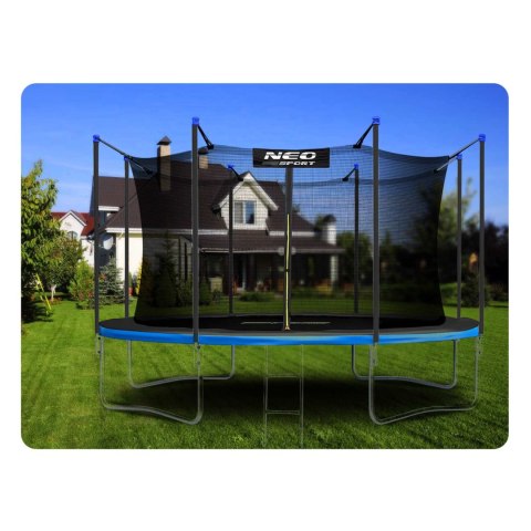 Trampolina ogrodowa 14ft/435cm z siatką wewnętrzną i drabinką Neo-Sport Trampolina ogrodowa 14ft/435cm z siatką wewnętrzną i drabinką Neo-Sport