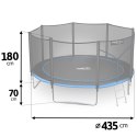 TRAMPOLINA OGRODOWA NEO-SPORT 14FT 435CM + SIATKA ZEWNĘTRZNA + DRABINKA