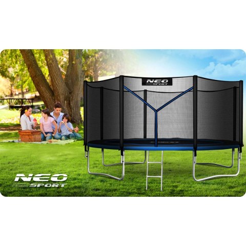 TRAMPOLINA OGRODOWA NEO-SPORT 14FT 435CM + SIATKA ZEWNĘTRZNA + DRABINKA TRAMPOLINA OGRODOWA NEO-SPORT 14FT 435CM + SIATKA ZEWNĘTRZNA + DRABINKA