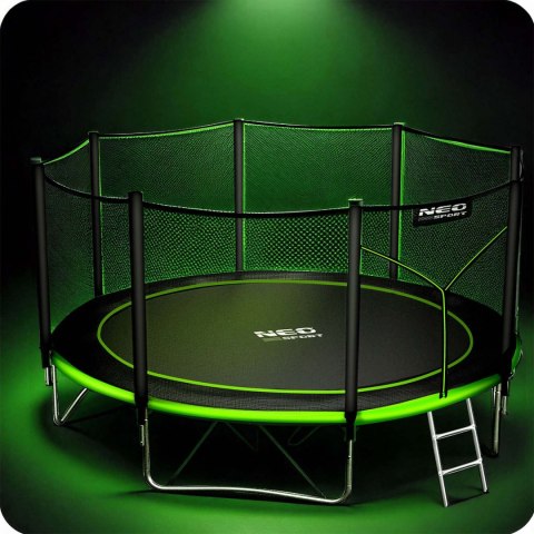 TRAMPOLINA OGRODOWA NEO-SPORT 14FT 435CM + SIATKA ZEWNĘTRZNA + DRABINKA TRAMPOLINA OGRODOWA NEO-SPORT 14FT 435CM + SIATKA ZEWNĘTRZNA + DRABINKA