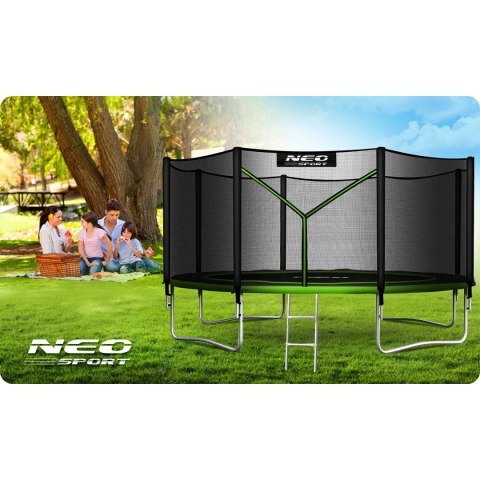 TRAMPOLINA OGRODOWA NEO-SPORT 14FT 435CM + SIATKA ZEWNĘTRZNA + DRABINKA TRAMPOLINA OGRODOWA NEO-SPORT 14FT 435CM + SIATKA ZEWNĘTRZNA + DRABINKA