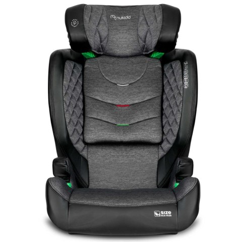 Fotelik samochodowy Nukido Louis czarno-szary 15-36 kg ISOFIX Fotelik samochodowy Nukido Louis czarno-szary 15-36 kg ISOFIX
