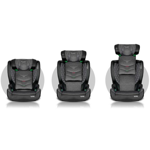 Fotelik samochodowy Nukido Louis czarno-szary 15-36 kg ISOFIX Fotelik samochodowy Nukido Louis czarno-szary 15-36 kg ISOFIX