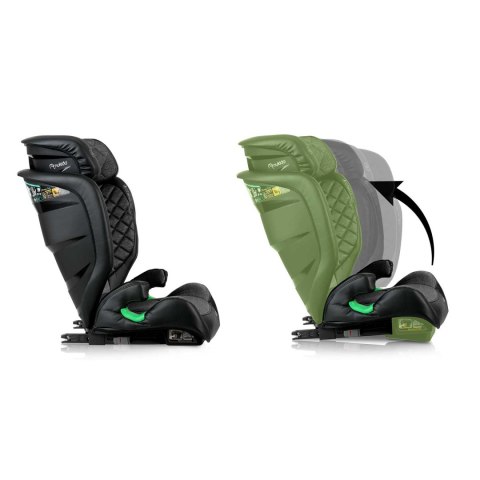 Fotelik samochodowy Nukido Louis czarno-szary 15-36 kg ISOFIX Fotelik samochodowy Nukido Louis czarno-szary 15-36 kg ISOFIX
