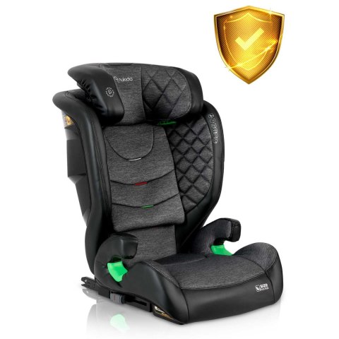 Fotelik samochodowy Nukido Louis czarno-szary 15-36 kg ISOFIX Fotelik samochodowy Nukido Louis czarno-szary 15-36 kg ISOFIX